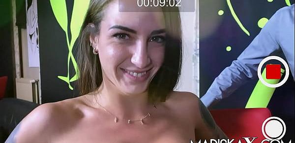  MARISKAX Big titty tattooed slut Medusa takes 2 dicks